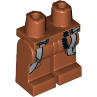 Lego nohy, tmavě oranžová (6125408)